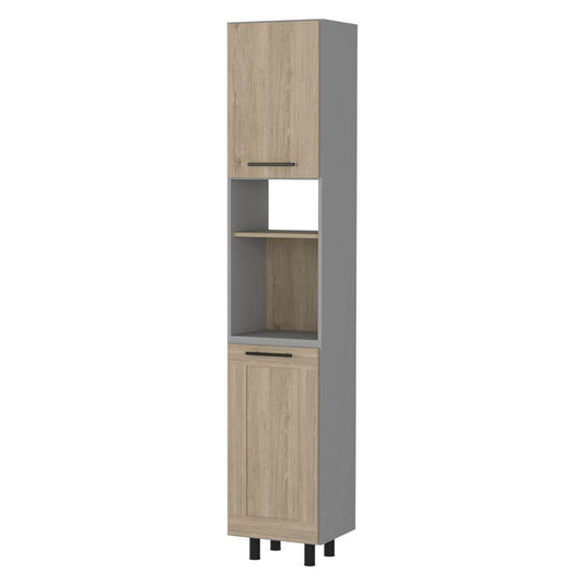 Despensa de Cocina Hasselt, Gris y Rovere ZF