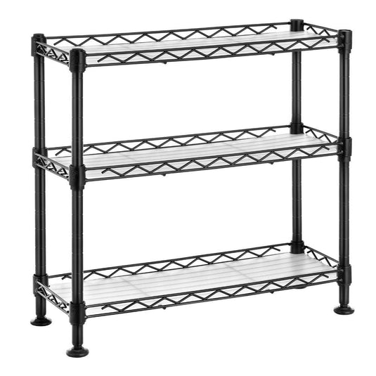 Organizador para Especias Shelves, Negro, de Tres niveles X2