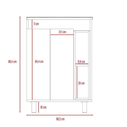 Mueble de Baño Meka, Coñac y Taupe