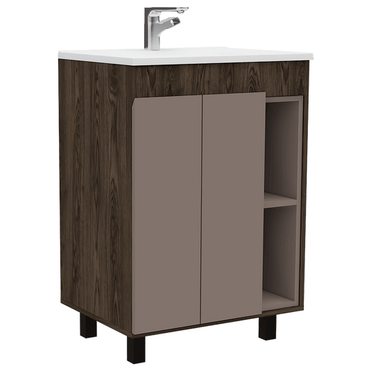 Mueble de Baño Meka, Coñac y Taupe