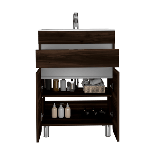 Mueble Aluvia 60, Habano y Gris