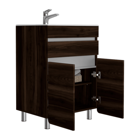 Mueble Aluvia 60, Habano y Gris