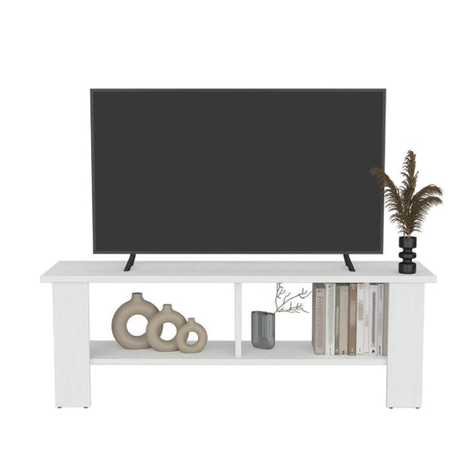 Mesa Para Tv Navi, Blanco Marquez, Para Televisor Hasta 65 Pulgadas