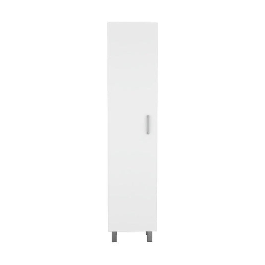 Mueble de Aseo Vintro, Blanco, con colgador de escobas ZF