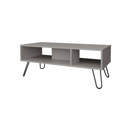 Mesa de Centro Genoa, Gris, con patas en acero ZF