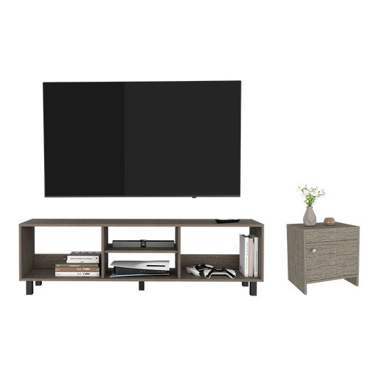 Combo Habitación Avello, Incluye Mesa de Noche y Mesa para TV