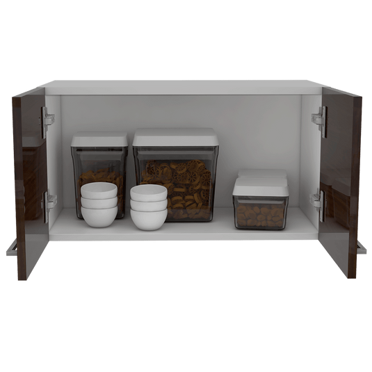 Mueble Campana Scenica, Blanco y Castanho Velasquez High Gloss