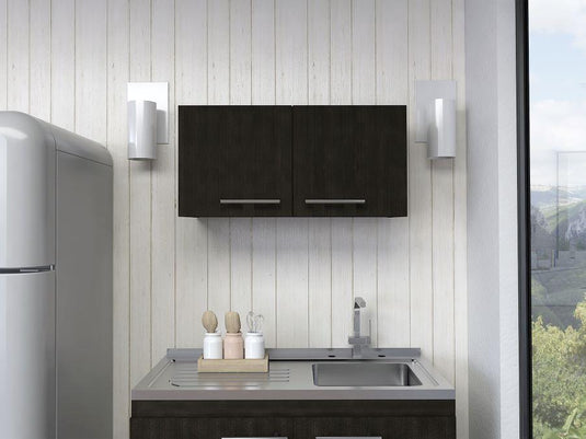 Mueble Sobre Campana con Dos Puertas Manchester, Wengue