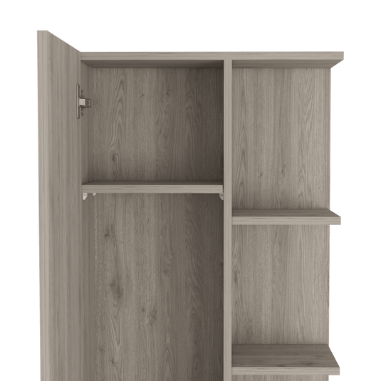 Mueble Esquinero Urano, Ceniza, con Variedad de Entrepaños ZF