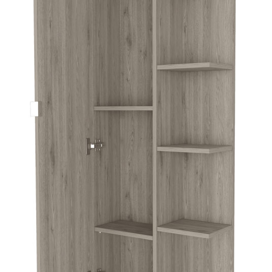 Mueble Esquinero Urano, Ceniza, con Variedad de Entrepaños ZF