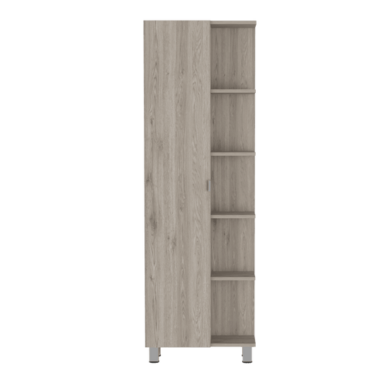 Mueble Esquinero Urano, Ceniza, con Variedad de Entrepaños ZF