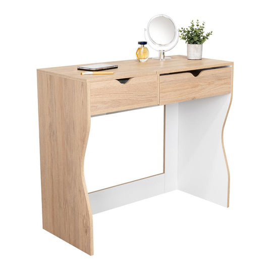 Mueble de Tocador Perla, Rovere y Blanco