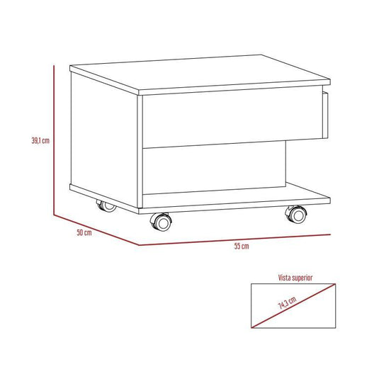 Combo Para Sala De Estar Beijing 5G, Incluye Panel De Tv Y Mesa De Centro