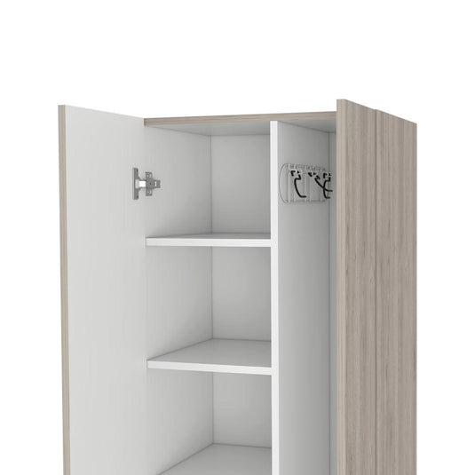 Mueble de Aseo Romana, Gris y Blanco, con Cinco Entrepaños Cómodaes ZF