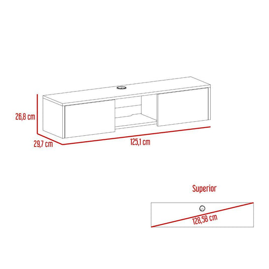 Mueble Para Tv O Repisa Glen Wengue