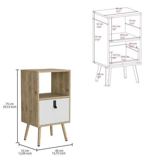 Combo Para Habitación Bayes, Incluye Mesa de Noche y Cómoda