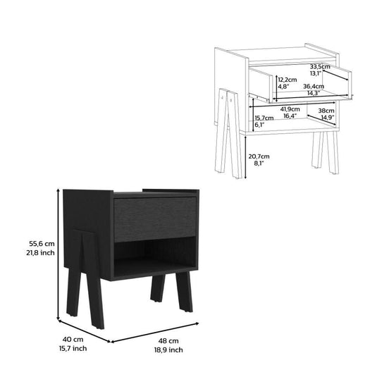 Mesa De Noche Joy Nightstand Wengue ZF