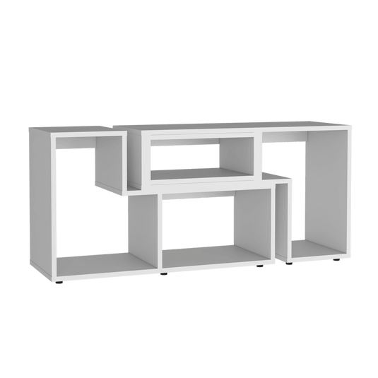 Rack para TV, Extensible Beijing, Blanco Marqueza, con Espacio Para Televisor de Hasta 50 Pulgadas