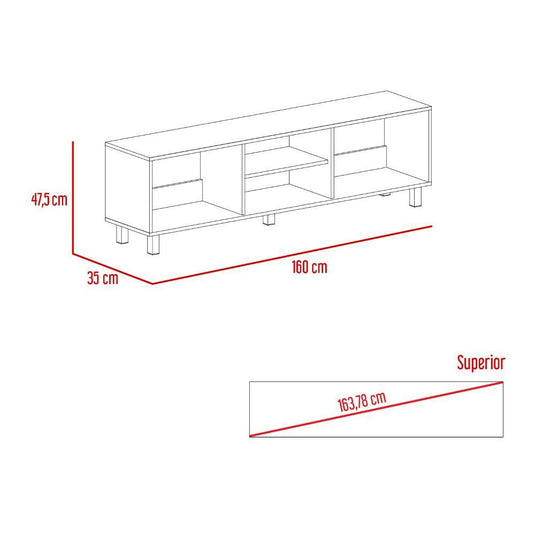 Rack para TV, Tunez 160, Wengue