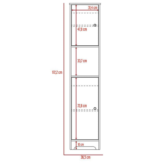 Mueble Auxiliar De Baño, Blanco Nevado ZF