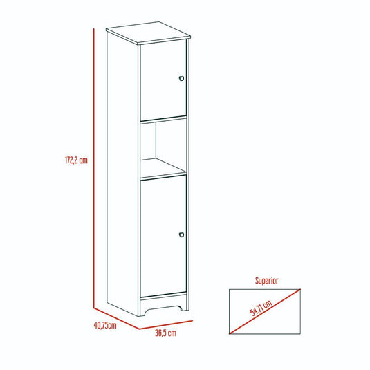 Mueble Auxiliar De Baño, Blanco Nevado ZF