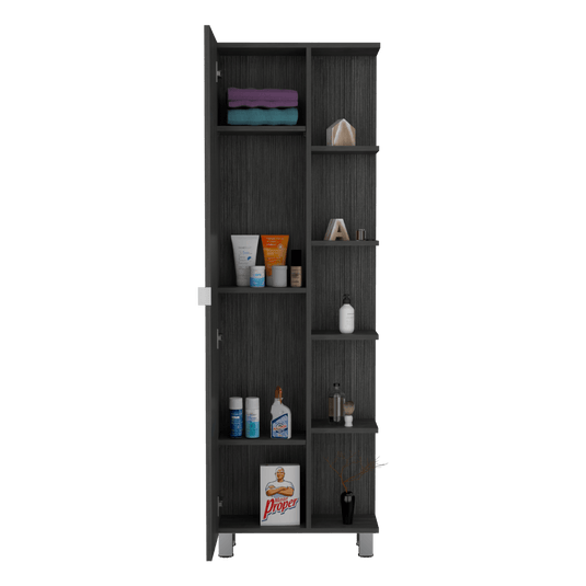 Mueble Esquinero Urano, Gris, con Variedad de Entrepaños ZF