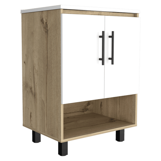 Mueble Optimazador Lavamanos Bath, Duna y Blanco