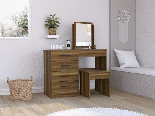 Mueble de Tocador Kaia, Caramelo y Wengue