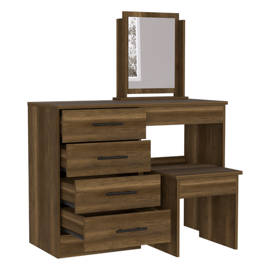 Mueble de Tocador Kaia, Caramelo y Wengue