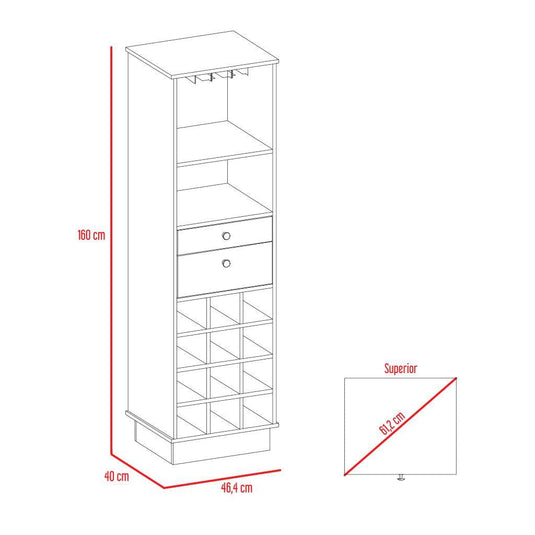 Combo Para Sala Naim, Incluye Rack para TV, Bar y Mesa de Centro