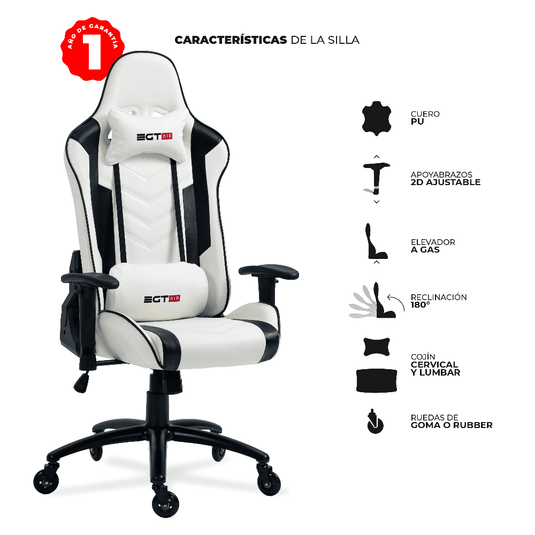 Combo Gamer, Incluye Escritorio bordo Azul y Silla Gamer