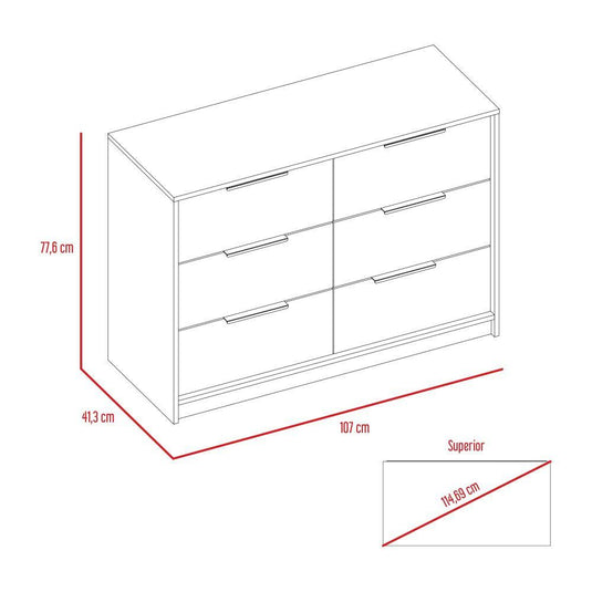 Combo Para Habitación Acre Arizona, Incluye Escritorio, Cómoda Y Armario