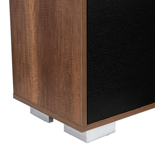 Rack para TV, Classic Color, Caramelo y Wengue, con Dos Puertas Batientes