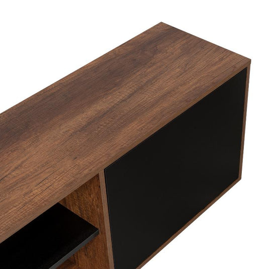 Rack para TV, Classic Color, Caramelo y Wengue, con Dos Puertas Batientes