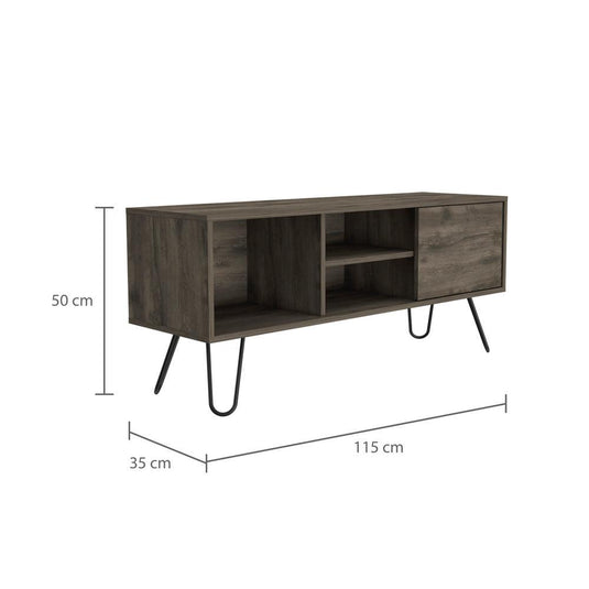 Rack para TV Rony, Nogal, con Espacio Para Televisor de Hasta 50 Pulgadas ZF