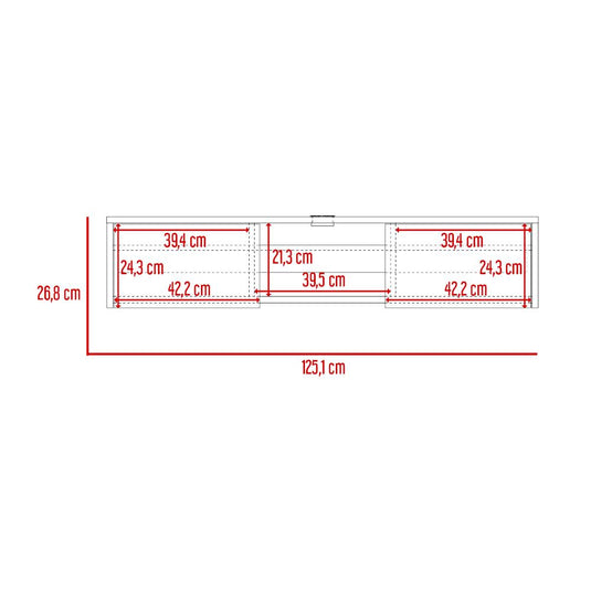 Rack para TV Flotante Gleid Blanco