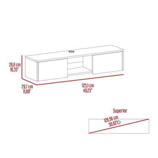 Rack para TV Flotante Gleid Blanco