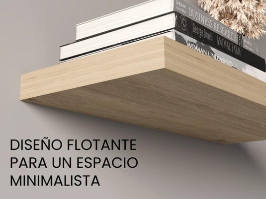 Repisa Flotante Maca, Beige, con espacio para ubicar objetos