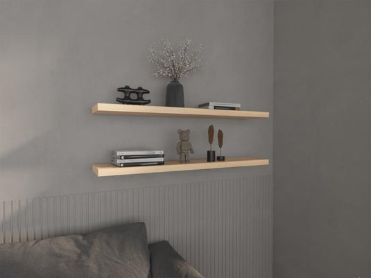 Repisa Flotante Shelf 120, Beige X2 Unidades ZF