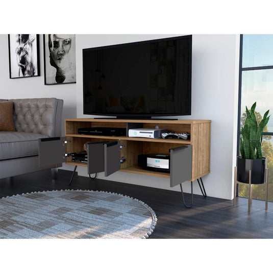 Mueble Para Tv Vegas Miel Y Plomo ZF