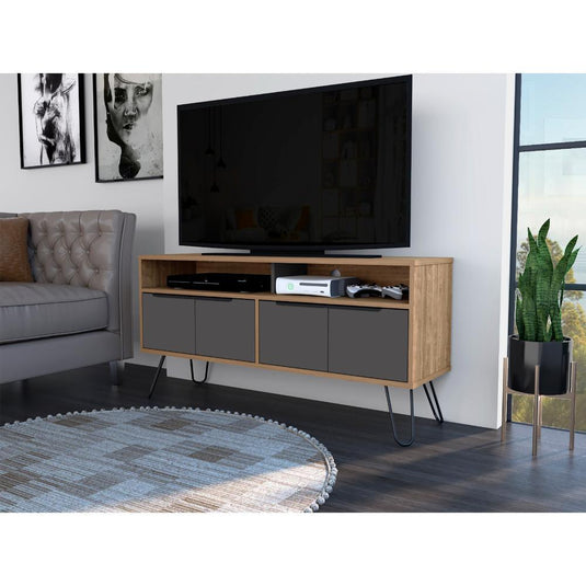 Mueble Para Tv Vegas Miel Y Plomo ZF