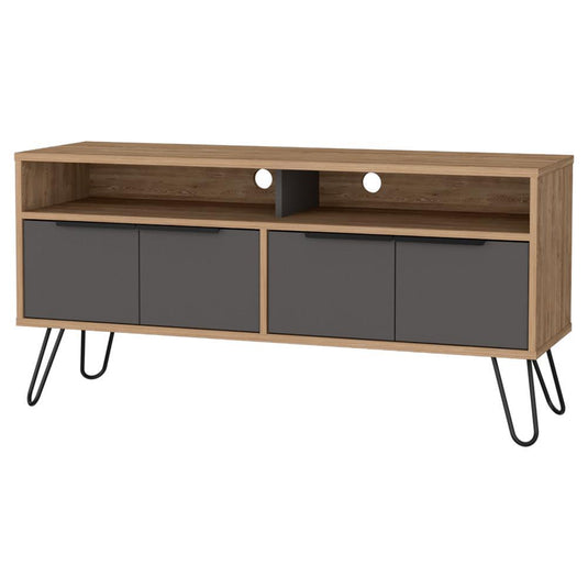 Mueble Para Tv Vegas Miel Y Plomo ZF