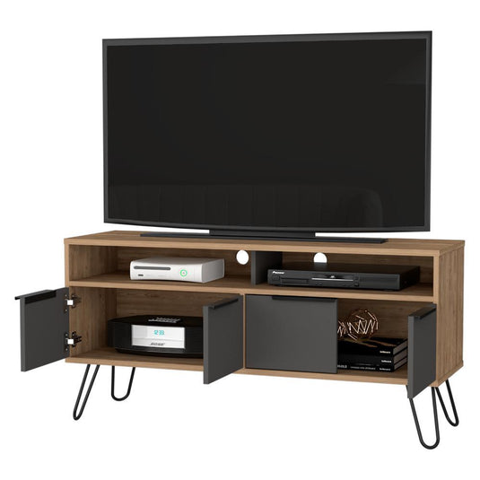 Mueble Para Tv Vegas Miel Y Plomo ZF