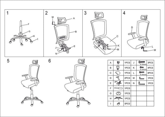 Silla Oficina X-123B, Negro, con Cómodo Espaldar y Rodachines