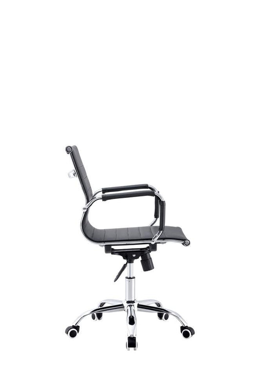 Silla Oficina X-56B, Wengue, con Cómodo Espaldar y Rodachines