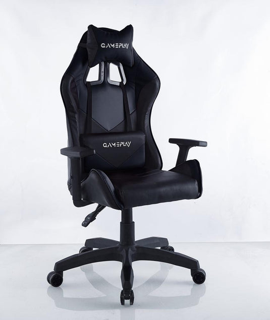 Silla Gamer X-71, Negro, con Cómodo Espaldar y Rodachines