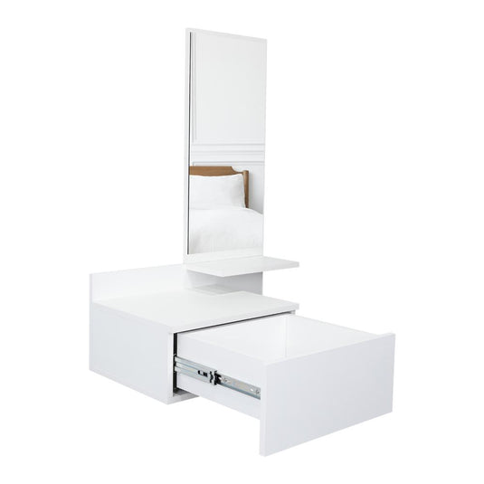 Mesa Flotante Recibidor Viena, Blanco, con un Cajón ZF