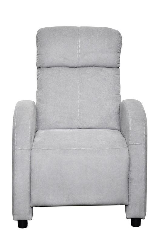 Silla Reclinable Inoa, Gris, con Sistema Reclinable de Botón Para Mayor Comodidad