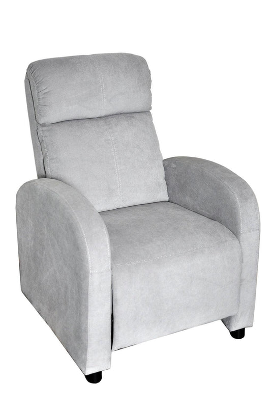 Silla Reclinable Inoa, Gris, con Sistema Reclinable de Botón Para Mayor Comodidad