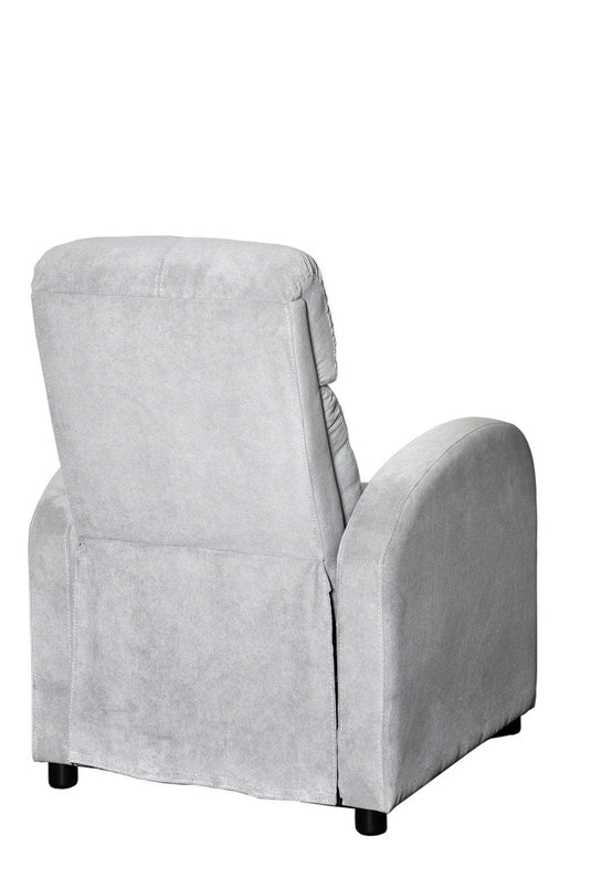 Silla Reclinable Inoa, Gris, con Sistema Reclinable de Botón Para Mayor Comodidad